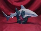 Realistic Shark On Reef Base ~ Hand Painted ~ Ready To Display