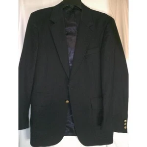 Vintage Boston Trader Classic Blue Blazer Gold Button Single Breasted Sport Coat - Picture 1 of 3