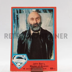 1978 Topps Red Card - Superman The Movie - # 69 John Barry Master of Illusion - Picture 1 of 1