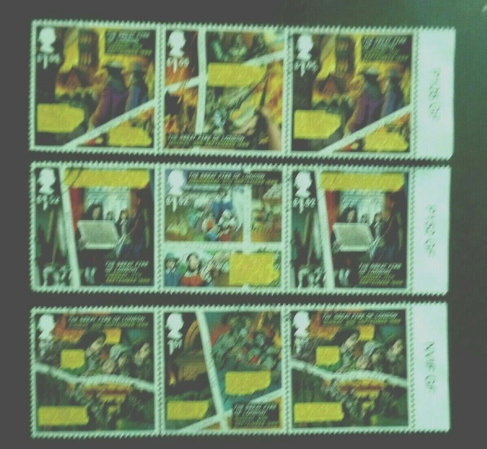 GB 2016 SG3879/84 Great Fire of London 9v fine used - Image 1 of 1