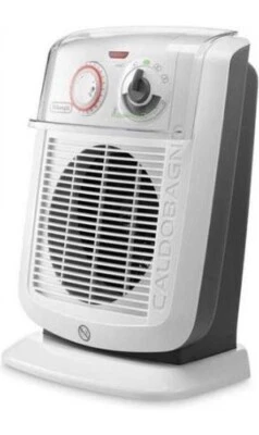 De Longhi Termoventilatore da Tavolo Caldobagno 2200W Timer HBC3052 - Immagine 1 di 4
