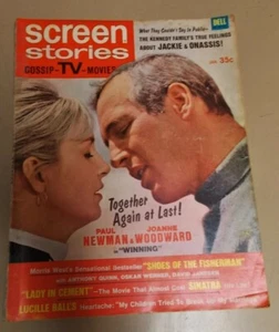 SCREEN STORIES MAGAZINE JAN. 1969  VOL 87  NO. 13  35 CENTS NEWMAN, WOODWARD,  - Picture 1 of 5