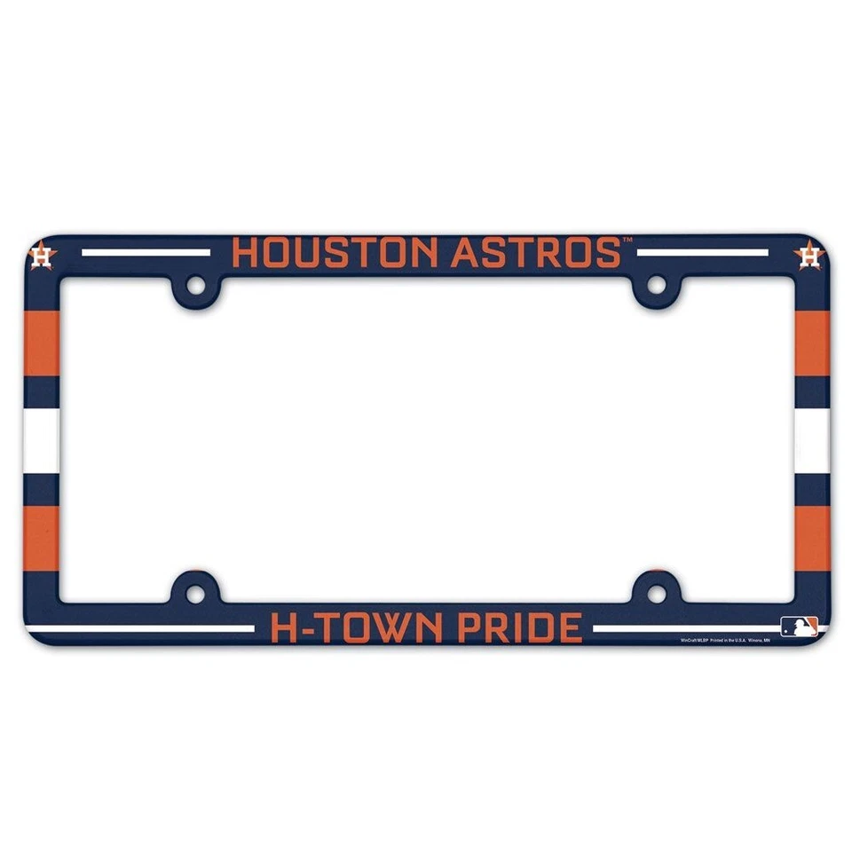 HOUSTON ASTROS H-TOWN PRIDE 6"x12" LICENSE PLATE FRAME NEW WINCRAFT 👀 - Image 1 of 1