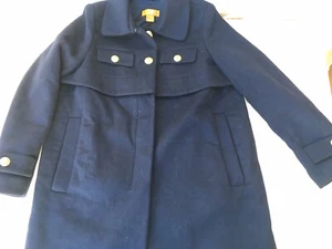 JOE FRESH SIZE M WOMENS NAVY BLUE WOOL COAT $249 MRP Winter Jacket - Picture 1 of 7