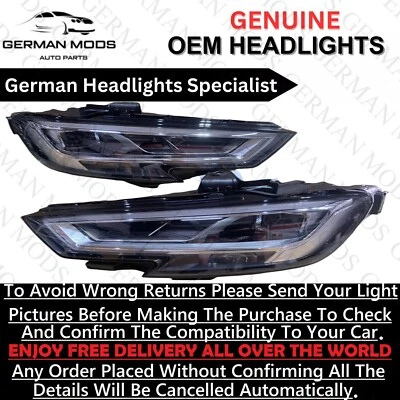 Audi A3 S3 RS3 8V 2016-2020 Full LED Headlight Right OR Left Side - Image 1 of 4