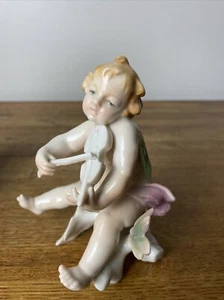 Statuetta vintage 20° Germania originale Putti porcellana Karl ENS Marchiata - Foto 1 di 10