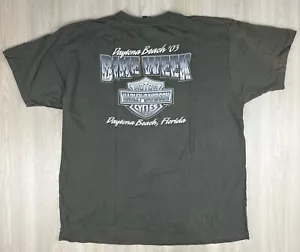 Y2K Harley Davidson Daytona Beach Bike Week '03 T-Shirt Herren 2XL Made in USA - Bild 1 von 8