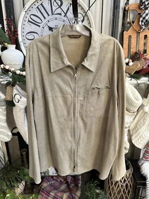 SARAPHIN men's zip front Lamb suede sheath jacket md in France sz 56 / US XL - Image 1 of 4