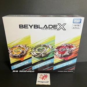 Takara TOMY Beyblade X BX-08 Battle 3 on 3 Deck Set New - Picture 1 of 13