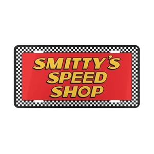 Hollywood Knights Smitty's Speed Shop License Plate Insert - Picture 1 of 1