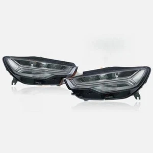 Pair Fit Audi A6 C7 S6 2012-2018 Matrix Lens LED Headlights Assembly Front Lamps - Picture 1 of 7
