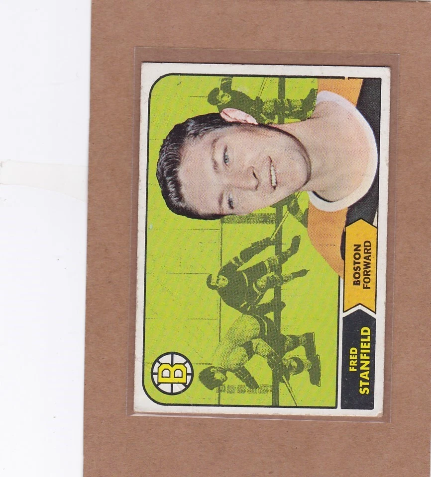 1968-69 TOPPS HOCKEY FRED STANFIELD #10 BRUINS VGEX *A34063 - Image 1 of 1