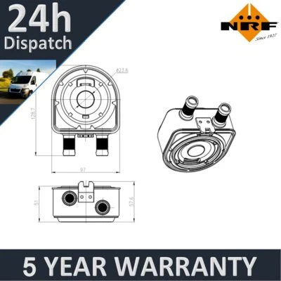 Se adapta a Hyundai Sonata 2005-2015 ix35 2009-2015 1.6 2.0 2.4 NRF enfriador de aceite Foto 1 de 4