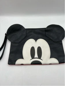 Disney Mickey Mouse Clutch Bag Black Red Loungefly - Picture 1 of 4