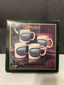 Ralph Lauren Vintage Polo Mug Gift Set of4 Coffee Mugs 1978 Limited Edition Cups - Picture 1 of 2
