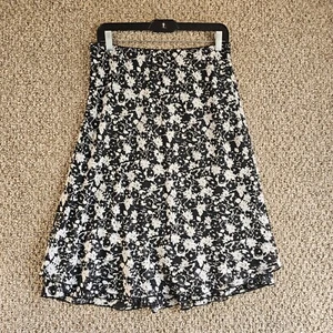 Notations Skirt Womens Large Petite Floral - Picture 1 of 7