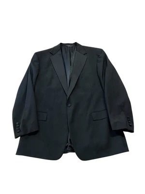 Jaqueta Polo Ralph Lauren Masculina EUA 48R Smoking de Lã Casaco Esportivo Blazer Smoking - Imagem 1 de 4