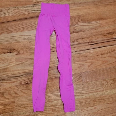NWOT Free People Movement High-Rise 7/8 Good Karma Legging Sz XS Pink Irregulars - Image 1 of 3