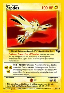 POKEMON ZAPDOS PROMOTIONAL CARD P10 Photo Magnet 3"x5" - Picture 1 of 1