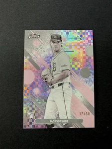 2025 Topps Finest Baseball Pearl Scacchiera Jackson Jobe 17/60 - Foto 1 di 2
