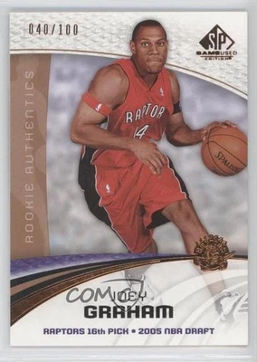 2005-06 SP Game Used Edition Authentics Bronze /100 Joey Graham #140 Rookie RC - Image 1 of 2