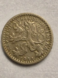 CHECOSLOVAQUIA 1933 25 HALERU León Checo con Escudo Eslovaco - Imagen 1 de 2