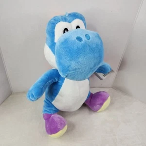 Blauer Yoshi Nintendo Super Mario Plüschtier Stofftier 2018 16 Zoll Neu mit Etikett - Bild 1 von 8