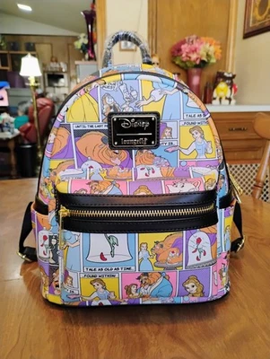 Mini Mochila Cómic Loungefly Disney Princesa Bella La Bella y la Bestia Foto 1 de 4