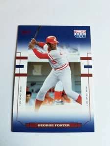 GEORGE FOSTER 2004 DONRUSS WORLD SERIES OLOGRAMMA BLU #93/100 ROSSI 1975 #83 - Foto 1 di 5