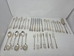 Lot of 36 Rogers Oneida Park Lane Chatelaine-Dowry Silverplate Flatware - Picture 1 of 8