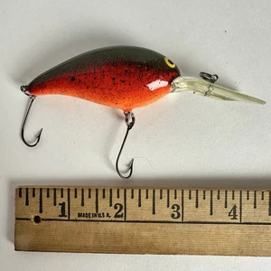 Vintage Norman Deep Little Baby N Crankbait Fishing Lure Ghost Pepper Glitter - Picture 1 of 3