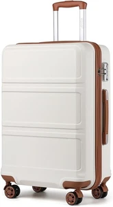 Kono Fashion Hand Luggage Lightweight ABS Hard Shell Trolley Travel Suitcase 20' - Picture 1 of 6
