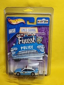 2002 Mattel Hot Wheels Blue New York's Finest Police NIP W Protector 🔥A8 - Picture 1 of 20
