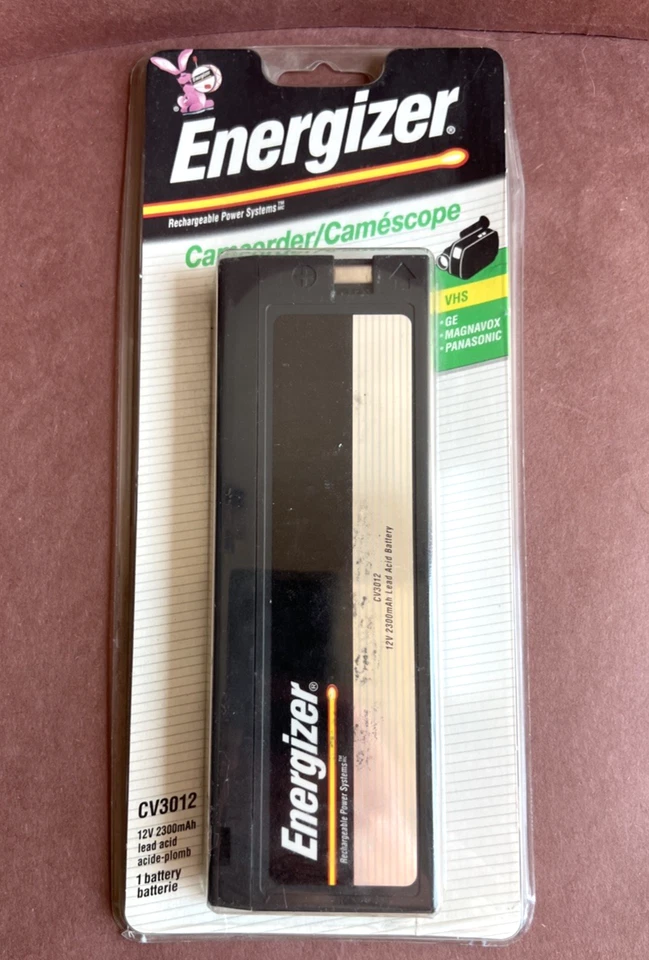 Energizer CV3012 Lead Acid Camcorder Battery
