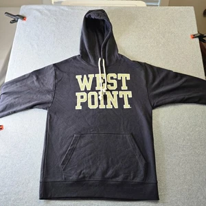 West Point Hoodie Sweatshirt Mens Medium Black NCAA Football Fleece Pullover - Picture 1 of 20