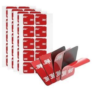 3M Double Sided Adhesive Pads Heavy Duty VHB 1" X 1" 0.025In Thick 40 PCS Black - Picture 1 of 6