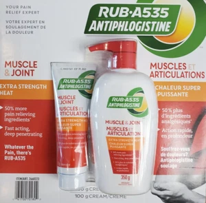 Rub A535 Muscle & Joint Extra Strength Heating Cream, 350g + 100g NEW - Picture 1 of 3