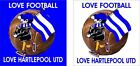 Love Football Love Hartlepool Utd Andy Capp Pin Badge