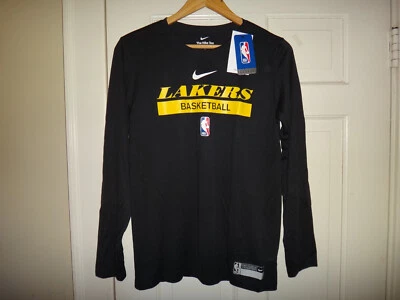 Youth Los Angeles Lakers Nike Dri-FIT NBA Long-Sleeve T-Shirt NWT - Image 1 of 4