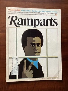 RAMPARTS MAGAZINE - October 26 1968 - HUEY NEWTON, KURT VONNEGUT, BLACK PANTHERS - Picture 1 of 2