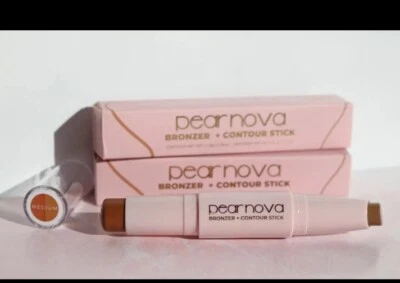 PEAR NOVA Bronzer + Contour Stick MEDIUM Long Wear Buildable Blendable Formula - Image 1 of 4