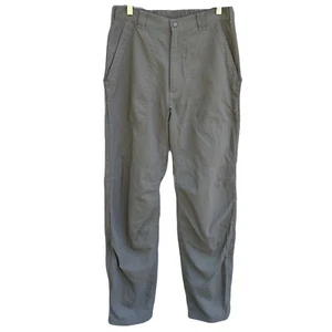 LL Bean Nylon Hiking Trail Pants Regular Fit Khaki Mens Size 32x32 Outdoor - Picture 1 of 10
