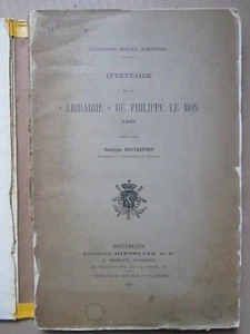 INVENTAIRE BIBLIOTHEQUE DUCS DE BOURGOGNE (1420), 1906. Envoi de l'auteur. - Foto 1 di 10