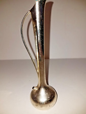 Silver Plate Bud Vase with Handle 7" Tall Made in Japan Vintage Mid Century Used