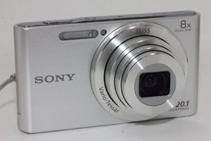 Sony DSC-W830 Cyber-Shot 20.1MP 8x zoom Digital Camera Silver - Picture 1 of 5