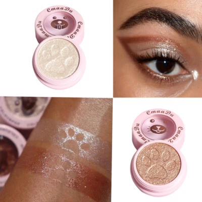 2Pcs/Set Sequins Glitter Shimmer Pigment Eyeshadow Clay Mud Cream Eye Shadow - Image 1 of 4