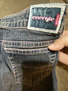 NWT Energie Jeans Girls Sz 16 Boot Cut Denim With Pink Thread And Tint - Picture 1 of 15