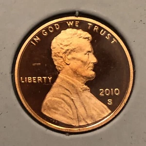 2010 S  LINCOLN SHIELD CENT PROOF Penny DIRECT FROM SET * GEM* FREE SHIP / TRACK - Picture 1 of 3