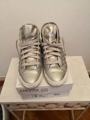 Sneakers geox donna 36 color argento  - Immagine 1 di 4