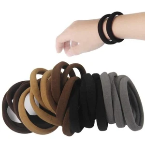 EXTRA THICK STRONG women girls School Large Endless Hair Bands Bobbles UK - Picture 1 of 16